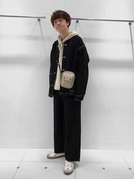 「ステッチ」｜「アイテム（その他アウター）」を使った、kouheiさん（メンズ・173cm）の冬コーディネート