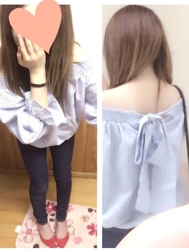 「UNIQLO（ユニクロ）のWOMEN ウルトラストレッチジーンズ（デニムパンツ）」を使った、よっぴさん（レディース・159cm）の秋コーディネート