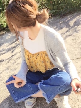 「CONVERSE（コンバース）のconverse（コンバース） ALL STAR OX（オールスターOX）（スニーカー）」を使った、よっぴさん（レディース・159cm）の秋コーディネート