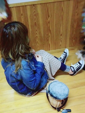 「UNIQLO（ユニクロ）のWOMEN ウルトラストレッチジーンズ（デニムパンツ）」を使った、よっぴさん（レディース・159cm）の冬コーディネート