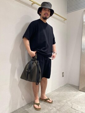 「HONTO（ホント）のアイテム」を使った、冨田　剛史さん（メンズ・165cm）の春コーディネート