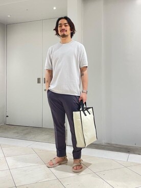 「ベーシック/トラッド」｜冨田　剛史さん（メンズ・165cm）の春コーディネート