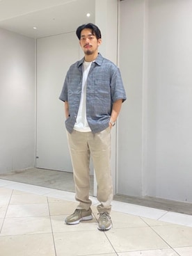 「ベーシック/トラッド」｜冨田　剛史さん（メンズ・165cm）の夏コーディネート