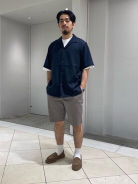 「ベーシック/トラッド」｜冨田　剛史さん（メンズ・165cm）の夏コーディネート