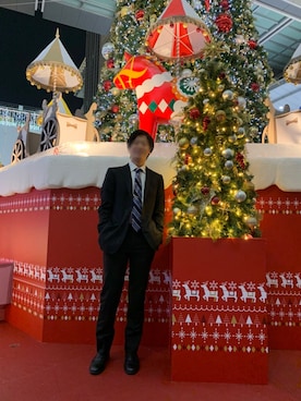 「アイテム（フォーマルスーツ/小物）」を使った、あさん（メンズ・172cm・10代）の冬コーディネート