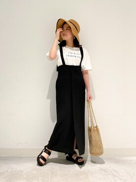 「ROPE'（ロペ）のアイテム（帽子）」を使った、tsukaさん（レディース・155cm）の春コーディネート