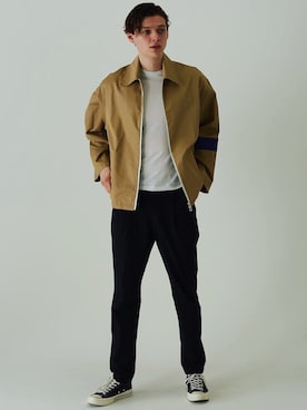 「19ss」｜「アイテム（ブルゾン）」を使った、aunnofficialさん（メンズ・186cm）の春コーディネート