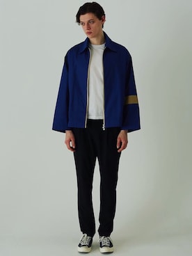 「19ss」｜「アイテム（ブルゾン）」を使った、aunnofficialさん（メンズ・186cm）の春コーディネート