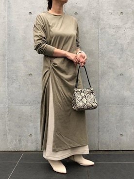 「スタッフコーデ」｜「アイテム（ワンピース/ドレス）」を使った、Lavish Gate Staffさん（レディース・153cm）の冬コーディネート