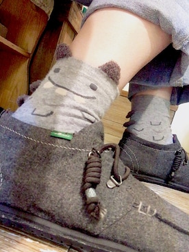 「sanuk（サヌーク）のアイテム」を使った、楊羽瑤さん（レディース・160cm）の春コーディネート