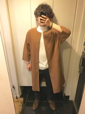 「Shoe BAR（シューバー）のアイテム」を使った、オカザキジョーさん（メンズ・174cm）の春コーディネート