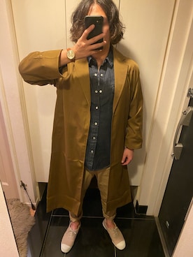 「phiten（ファイテン）のアイテム」を使った、オカザキジョーさん（メンズ・174cm）の春コーディネート