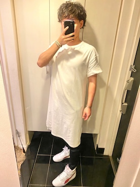 「GAP（ギャップ）のアイテム（ワンピース/ドレス）」を使った、オカザキジョーさん（メンズ・174cm）の夏コーディネート
