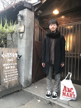 「栄」｜りょうすけさん（メンズ・164cm）の冬コーディネート