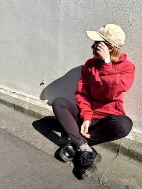 「H&M（エイチ・アンド・エム）のアイテム（パーカー）」を使った、マイさん（レディース・158cm）の春コーディネート