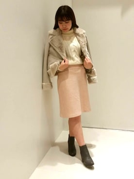 「OFUON le MK（オフオンルエムケー）のアイテム」を使った、OFUON yokohamaさん（レディース・156cm）の秋コーディネート