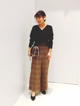 「OFUON le MK（オフオンルエムケー）のアイテム」を使った、OFUON yokohamaさん（レディース・156cm）の冬コーディネート