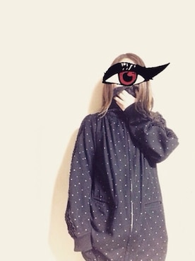 「UNDERCOVER（アンダーカバー）のアイテム（ブルゾン）」を使った、kohinaさん（レディース・149cm）の冬コーディネート