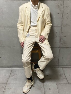 「GIVENCHY（ジバンシイ）のアイテム（ジャケット/アウター）」を使った、Shouki.さん（メンズ・181cm）の春コーディネート