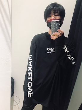 「#OOTD（オーオーティーディー）のアイテム」を使った、ユンさん（メンズ・170cm）の秋コーディネート