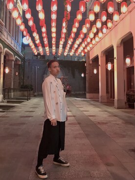「Yohji Yamamoto（ヨウジヤマモト）のアイテム（チノパンツ）」を使った、TolerateR1さん（メンズ・180cm）の春コーディネート