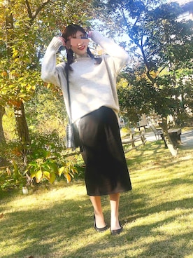 「大学生コーデ」｜「アイテム（パンプス）」を使った、ぱんさん（レディース・154cm）の秋コーディネート