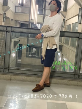 「CARMINA（カルミナ）のアイテム」を使った、のぼのぼ/500まで相互フォローさん（メンズ・165cm）の夏コーディネート