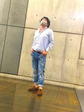 「CARMINA（カルミナ）のアイテム」を使った、のぼのぼ/500まで相互フォローさん（メンズ・165cm）の夏コーディネート