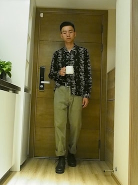 「RRL（ダブル アール エル）のアイテム（チノパンツ）」を使った、JJ_RUN0428さん（メンズ・175cm）の夏コーディネート