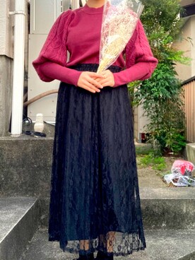 「かすみ草」｜瑞季さん（レディース・148cm）の秋コーディネート