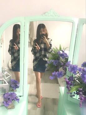 「MSGM（エムエスジーエム）のアイテム（モカシン/デッキシューズ）」を使った、哎呦好气啊さん（レディース・157cm）の冬コーディネート