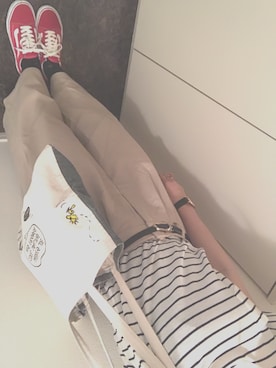 「mini（ミニ）のアイテム（バッグ）」を使った、のさん（レディース・154cm）の夏コーディネート