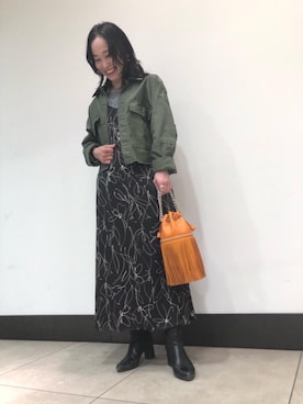 「ASTRAET（アストラット）のアイテム（ジャケット/アウター）」を使った、SAYAKAさん（レディース・152cm）の冬コーディネート