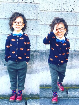 「SCOTCH & SODA（スコッチ アンド ソーダ）のアイテム（トップス）」を使った、　　　toui'さん（キッズ・110cm）の春コーディネート