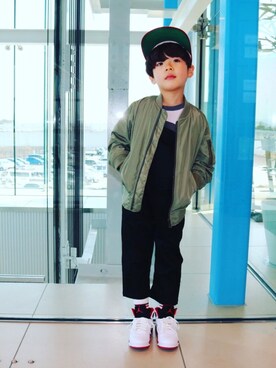 「Jordan」｜「アイテム（ブルゾン）」を使った、　　　toui'さん（キッズ・110cm）の春コーディネート