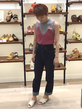 「I am I in fact...（アイアムアイインファクト）のアイテム」を使った、miyazakiさん（レディース・163cm）の夏コーディネート