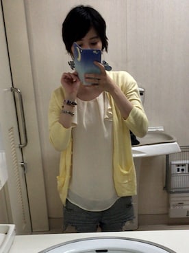 「Dip Drops（Dip Drops）のアイテム」を使った、ひぃさん（レディース・158cm）の夏コーディネート