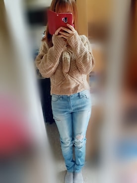 「d.i.a.（ダイヤ）のアイテム」を使った、まなてぃさん（レディース・150cm）の秋コーディネート