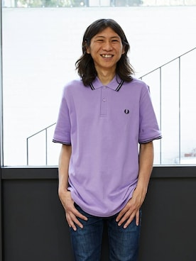 「フレッドペリー(FRED PERRY)」｜nikkunさん（メンズ・180cm）の春コーディネート