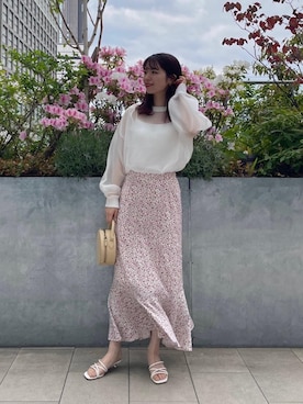 Tina：Jojun 小花柄 マーメイドスカート TINA：JOJUN TINA：JOJUN（ティーナジョジュン）の「小花柄 マーメイド
