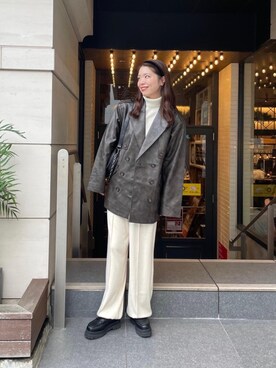 ドロスト ニットソーパンツ TINA：JOJUNを使った人気ファッション 