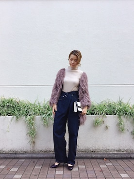 「アイテム（クラッチバッグ）」を使った、mayuさん（レディース・160cm）の秋コーディネート