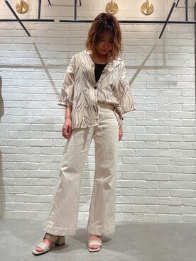 「FREE'S MART（フリーズマート）のアイテム（シャツ/ブラウス、その他）」を使った、kaoriさん（レディース・160cm）の春コーディネート