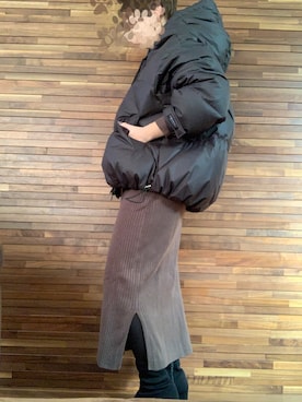 「FRAY I.D（フレイアイディー）のアイテム（ダウンジャケット/コート）」を使った、Mamikanaさん（レディース・150cm）の冬コーディネート