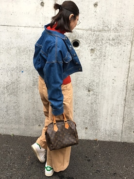 「UNIQLO（ユニクロ）のエクストラファインメリノリブタートルネックセーター（長袖）（ニット/セーター）」を使った、molceさん（レディース・165cm）の秋コーディネート