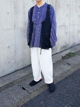 「AUTTAA（アウッタ）のAUTTAA ルームシューズ（その他シューズ）」を使った、Taichiさん（メンズ・166cm）の春コーディネート