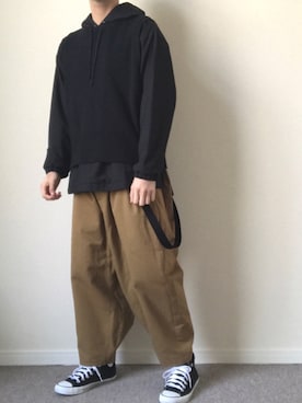 「WOmB（ウーム）のアイテム」を使った、よしきさん（メンズ・176cm）の冬コーディネート