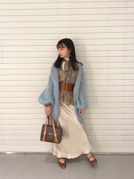 「LA BELLE ETUDE（ラベルエチュード）のアイテム（シューズ）」を使った、sakueruさん（レディース・153cm）の秋コーディネート