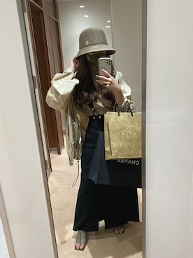 「STUDIOUS（ステュディオス）のアイテム（サンダル）」を使った、sakueruさん（レディース・153cm）の春コーディネート