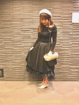 くろみゆさん（レディース・163cm）の冬コーディネート